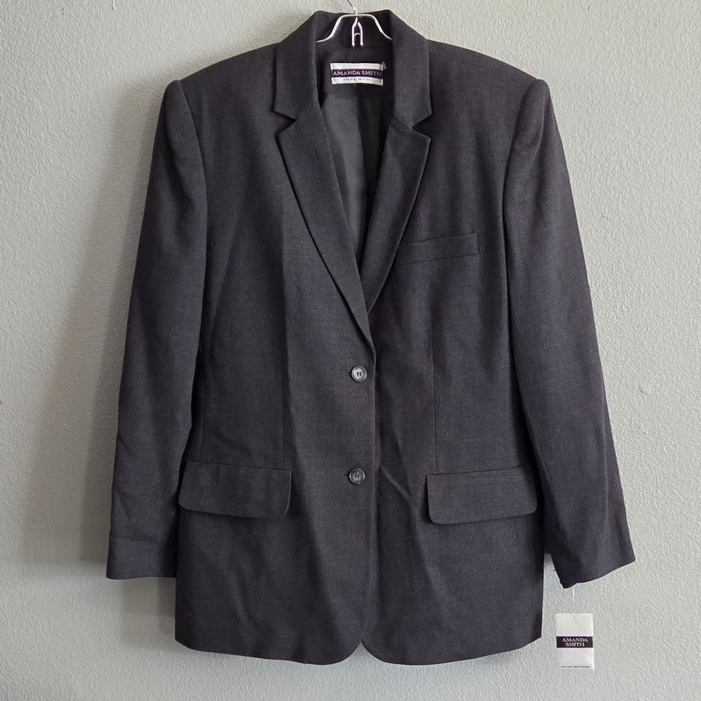 Amanda Smith Pure Wool Blazer Jacket Size 14